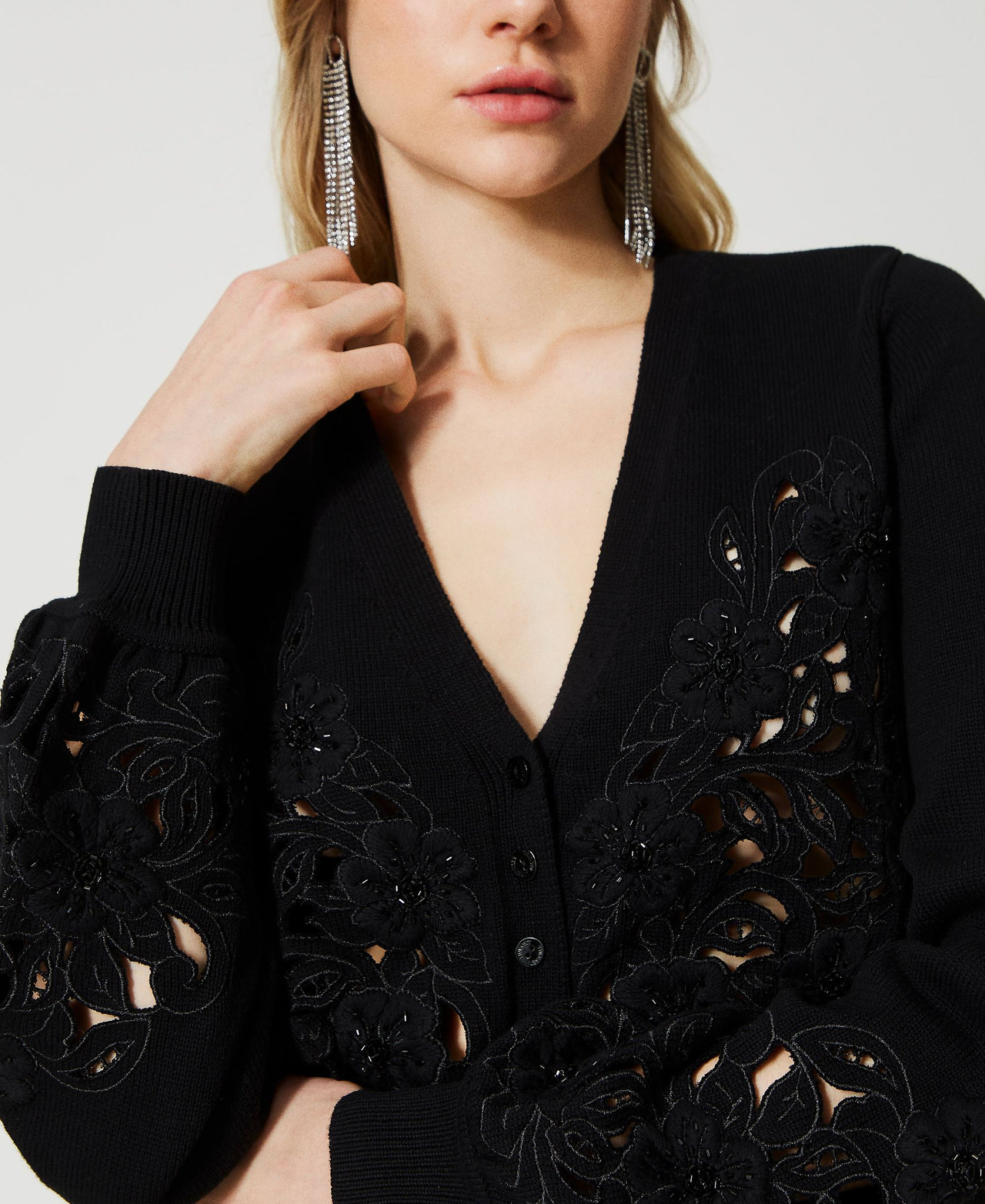 Jm fleurette clearance black cardigan