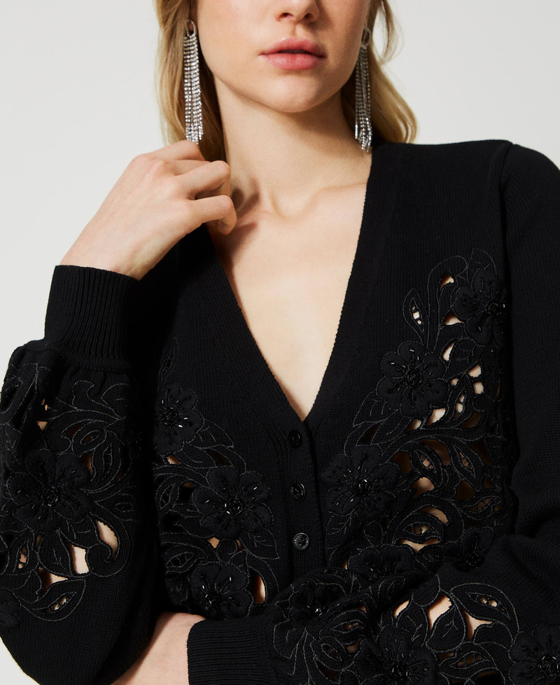 Tulle Nero GORGECRAFT 3 Paio Toppe In Tessuto Di Pizzo Nero Applicazioni Di Fiori Ricamati Applicazioni Floreali Da Cucire Su Poliestere Ornamento Accessori Per Abito Da Sposa Cappello Borsa Jeans Scarpe Tulle