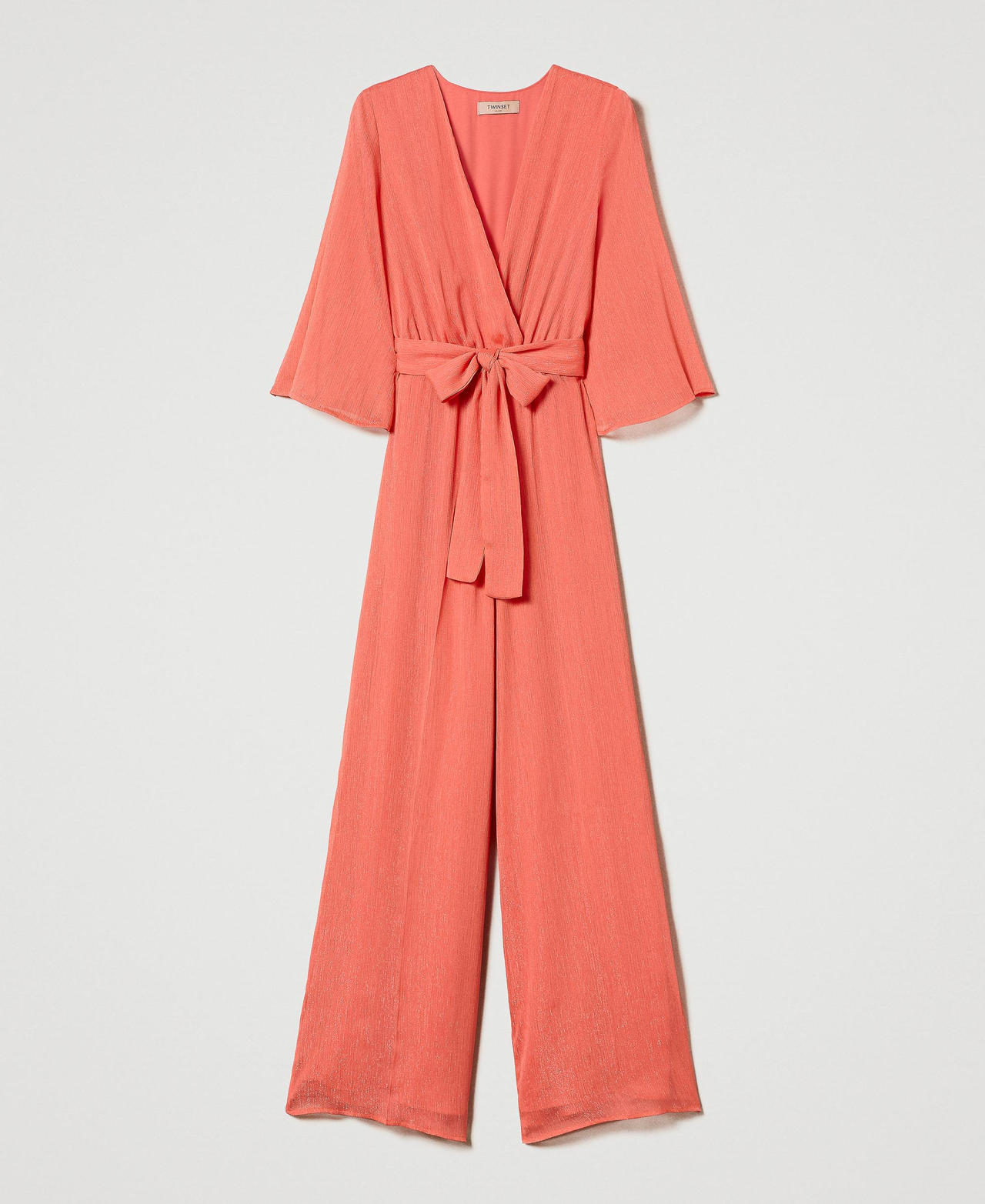 Lurex creponne jumpsuit