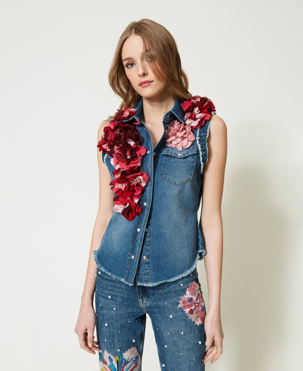 Camicia con fiori store