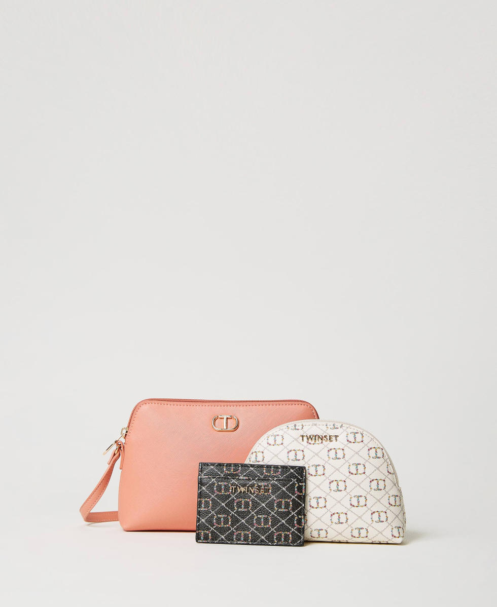 Pouch set with shoulder strap