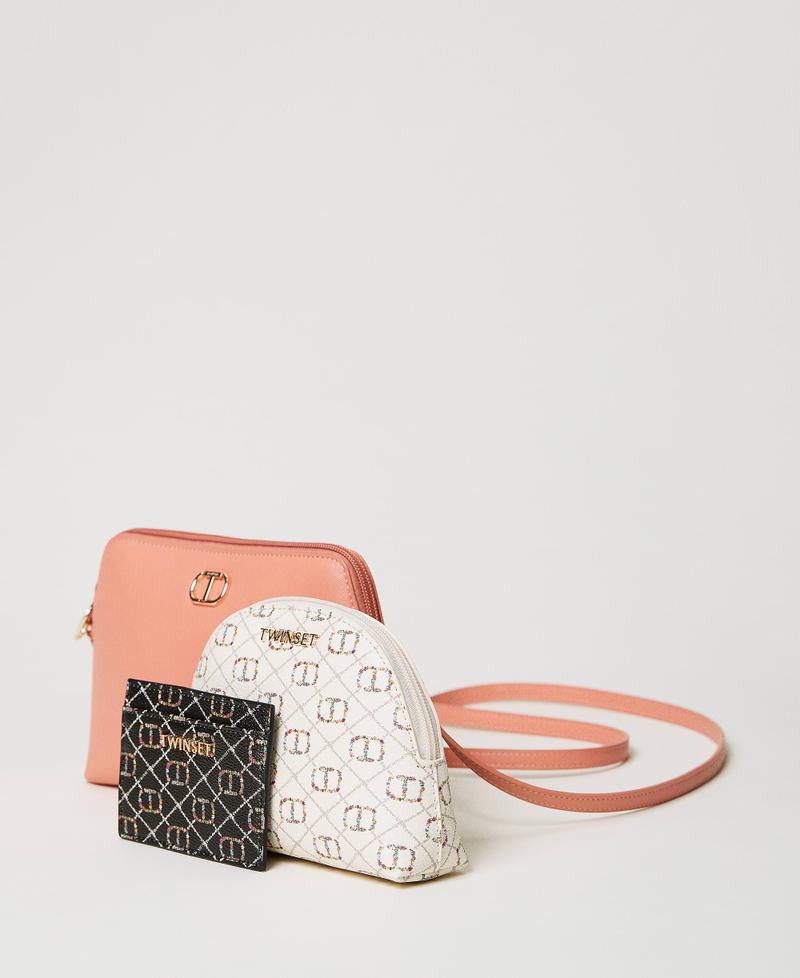 Set di nécessaire con tracolla Pink Mousse Donna 231TQ7403_03895_02