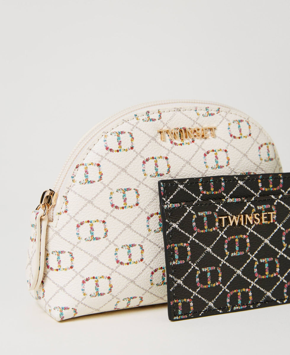 Pouch set with shoulder strap