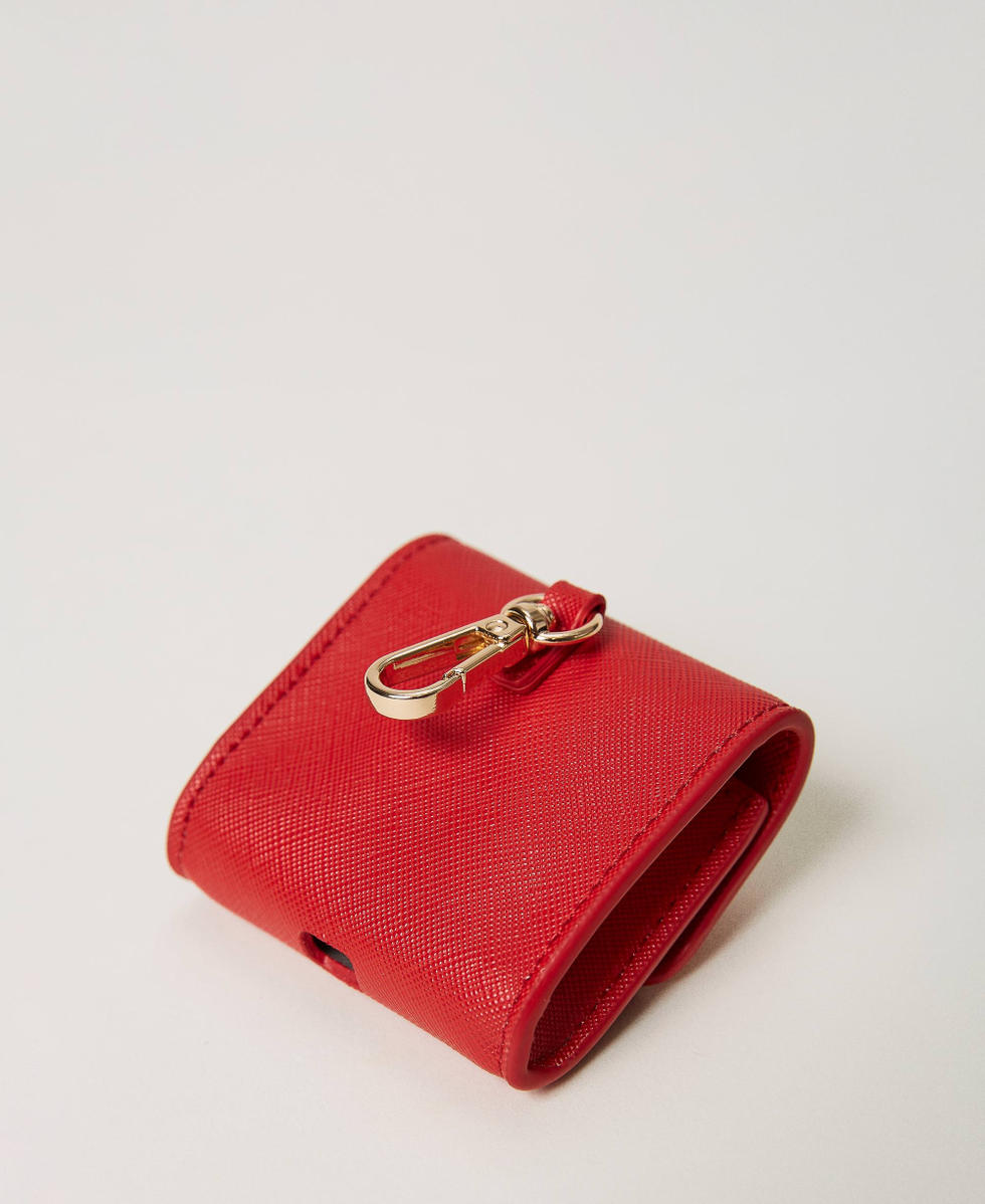 Funda porta auriculares con Oval T Rojo Amapola Mujer 231TQ7404_00456_02