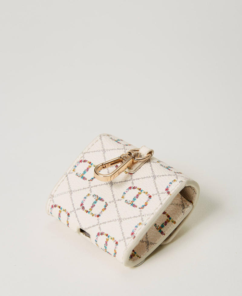 Étui pour écouteurs avec Oval T OVAL T Fleur et Twinset/Ivoire Femme 231TQ7404_10355_02