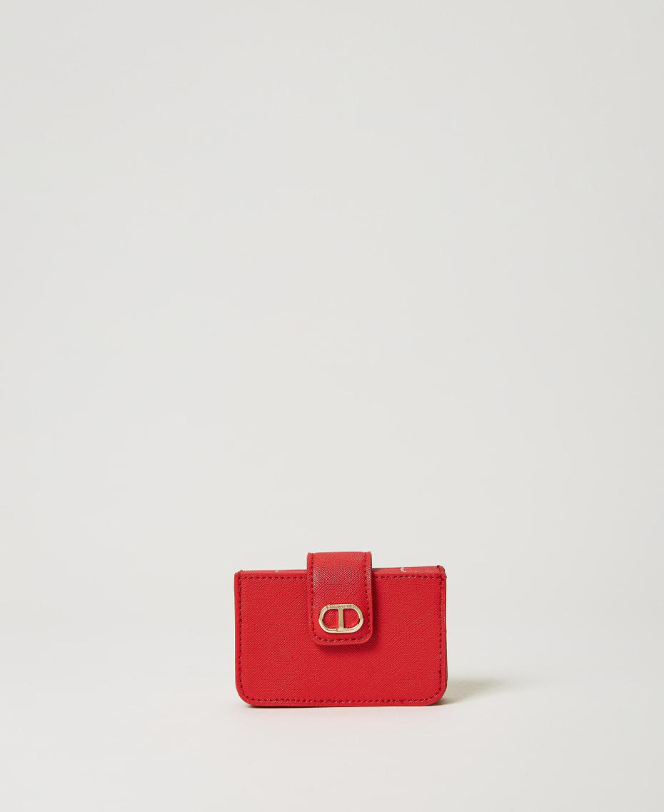 Porte-cartes avec bride et Oval T Rouge Coquelicot Femme 231TQ7407-01