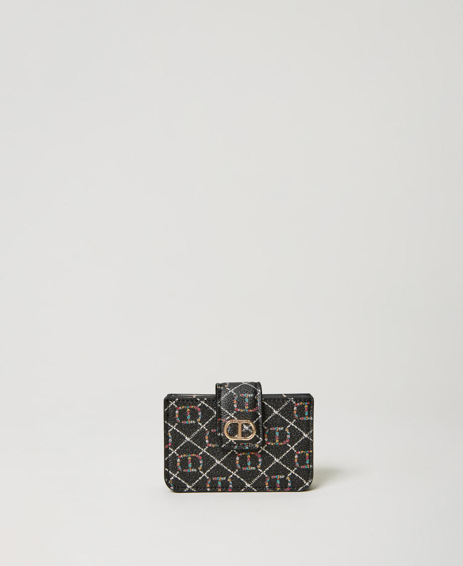 Card holder with strap and Oval T