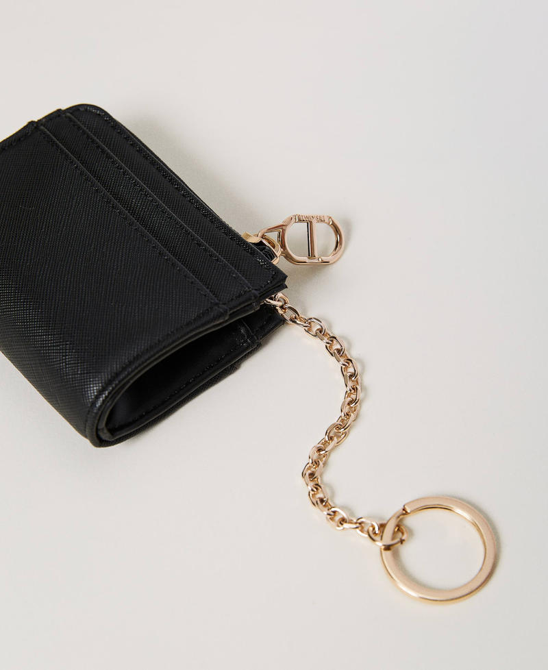 Card holder with zip and keyring Black Woman 231TQ7409_00006_02