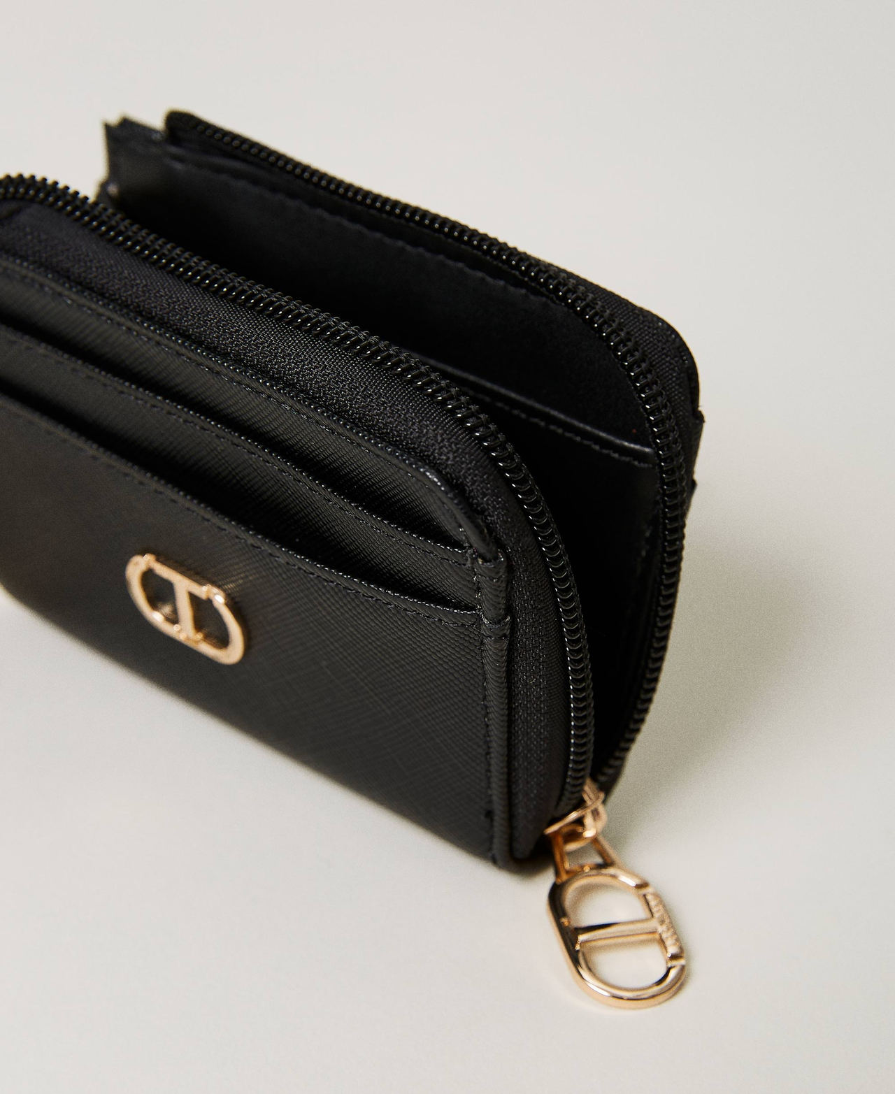 Card holder with zip and keyring Black Woman 231TQ7409_00006_03