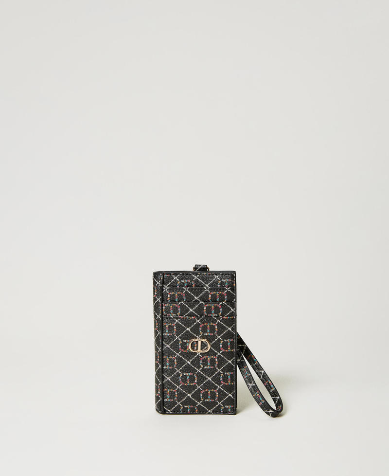 Card holder with tie-up lace Flower Oval T and Twinset / Black Woman 231TQ740A_10354_01