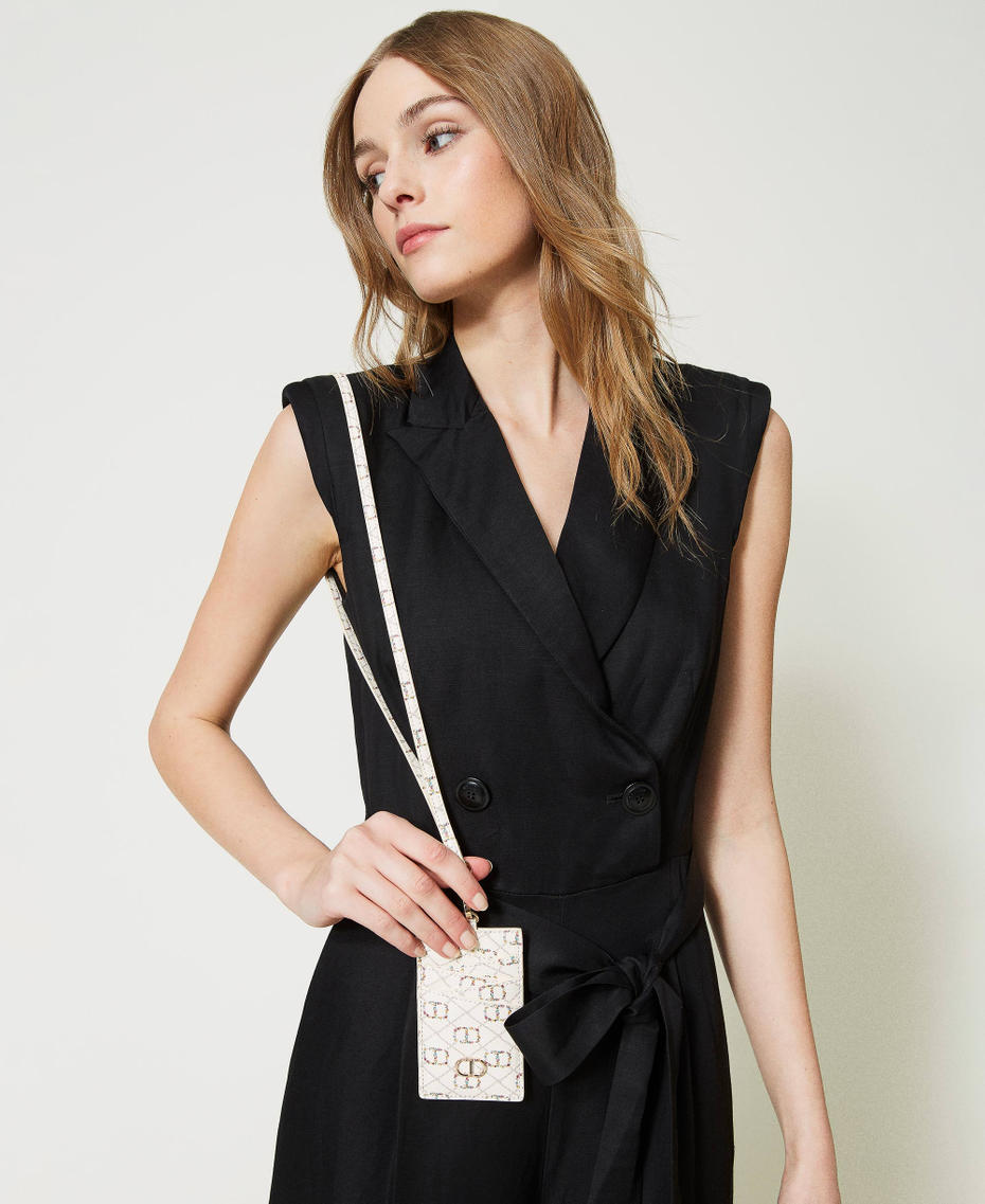 Card holder with strap