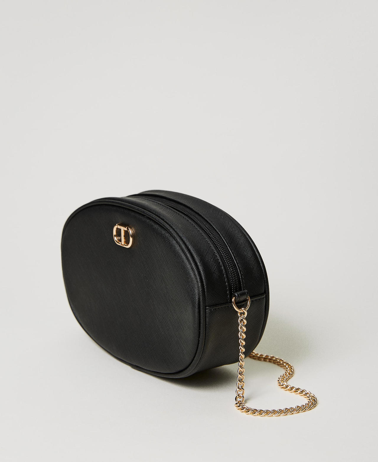 Borsa a tracolla con busta e portacarte Donna Nero TWINSET Milano