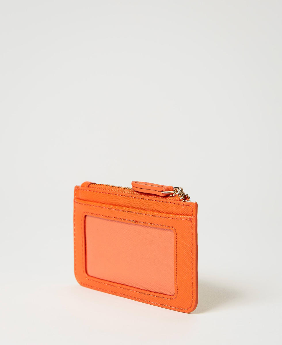 Card holder with strap and logo