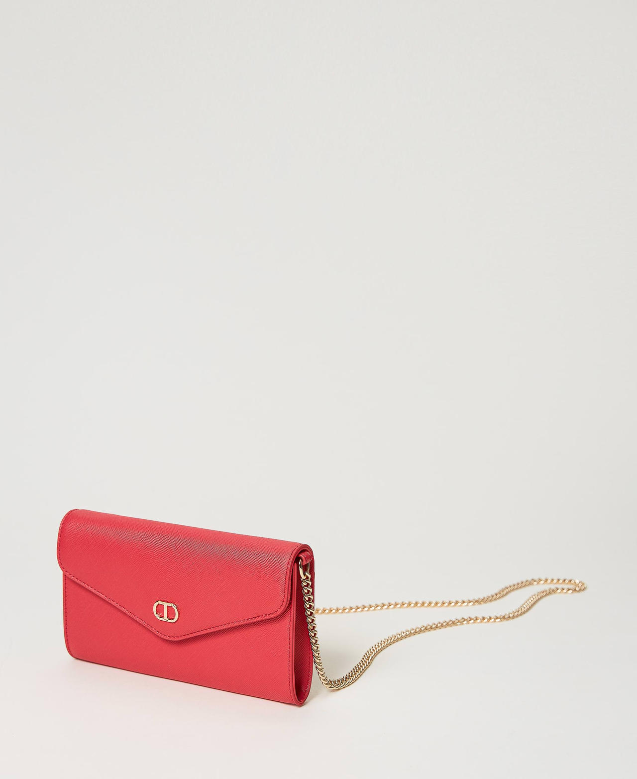 Phone case with flap and shoulder strap Fuxia Woman 231TQ801C_00009_02