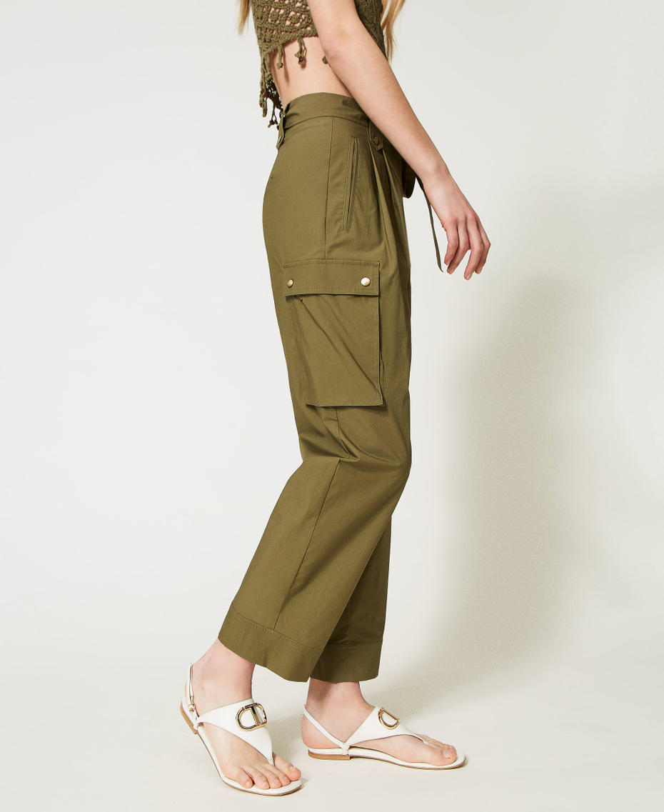 Cargohose aus Popeline