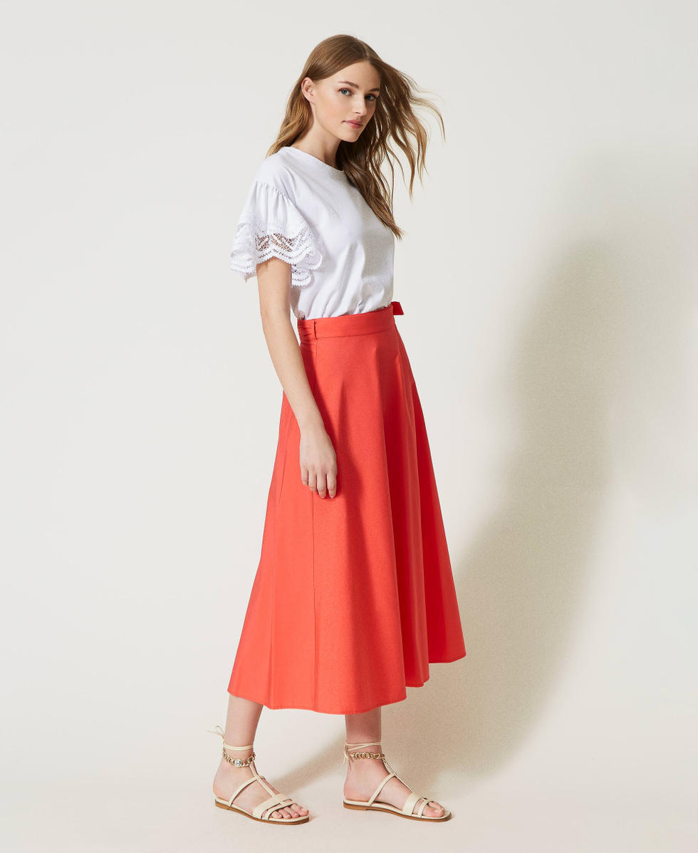 Wickelrock aus Popeline