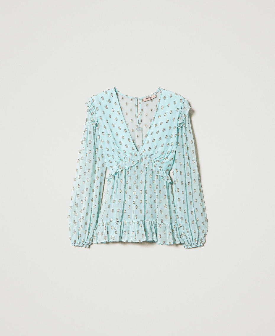Fil coupé georgette blouse