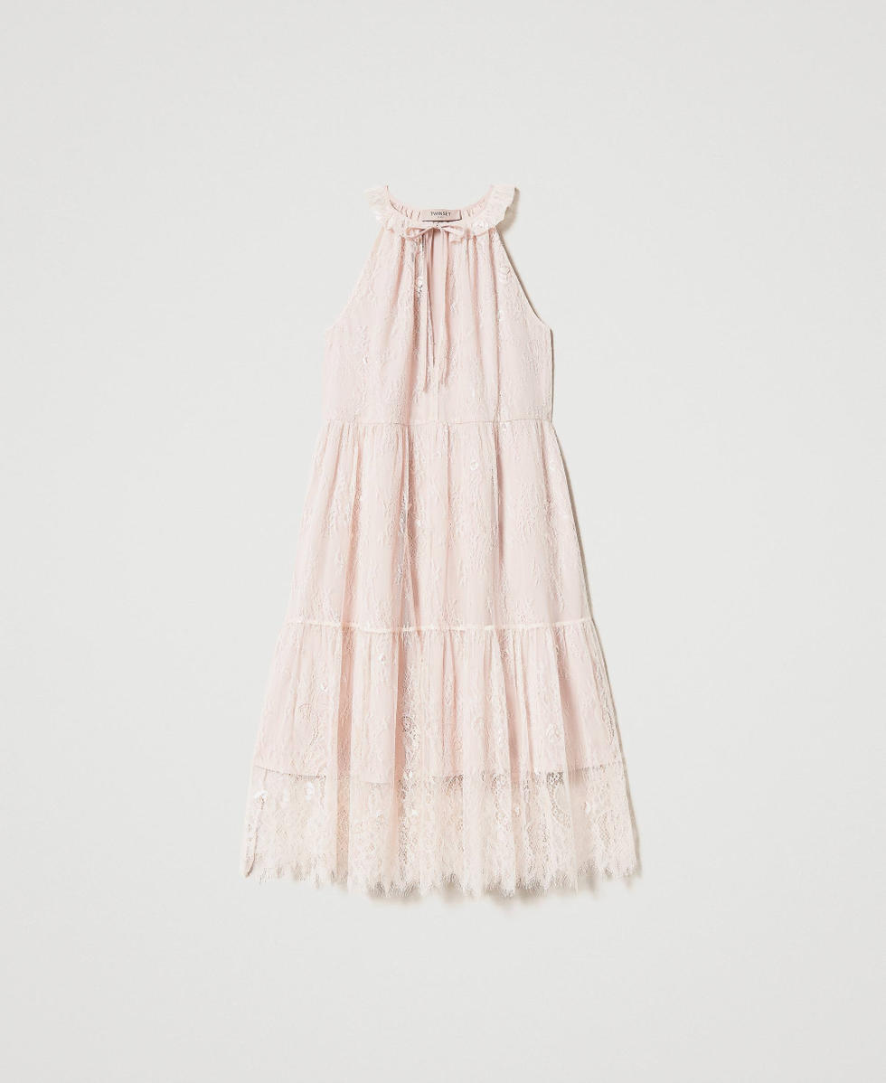 Midi Chantilly lace dress