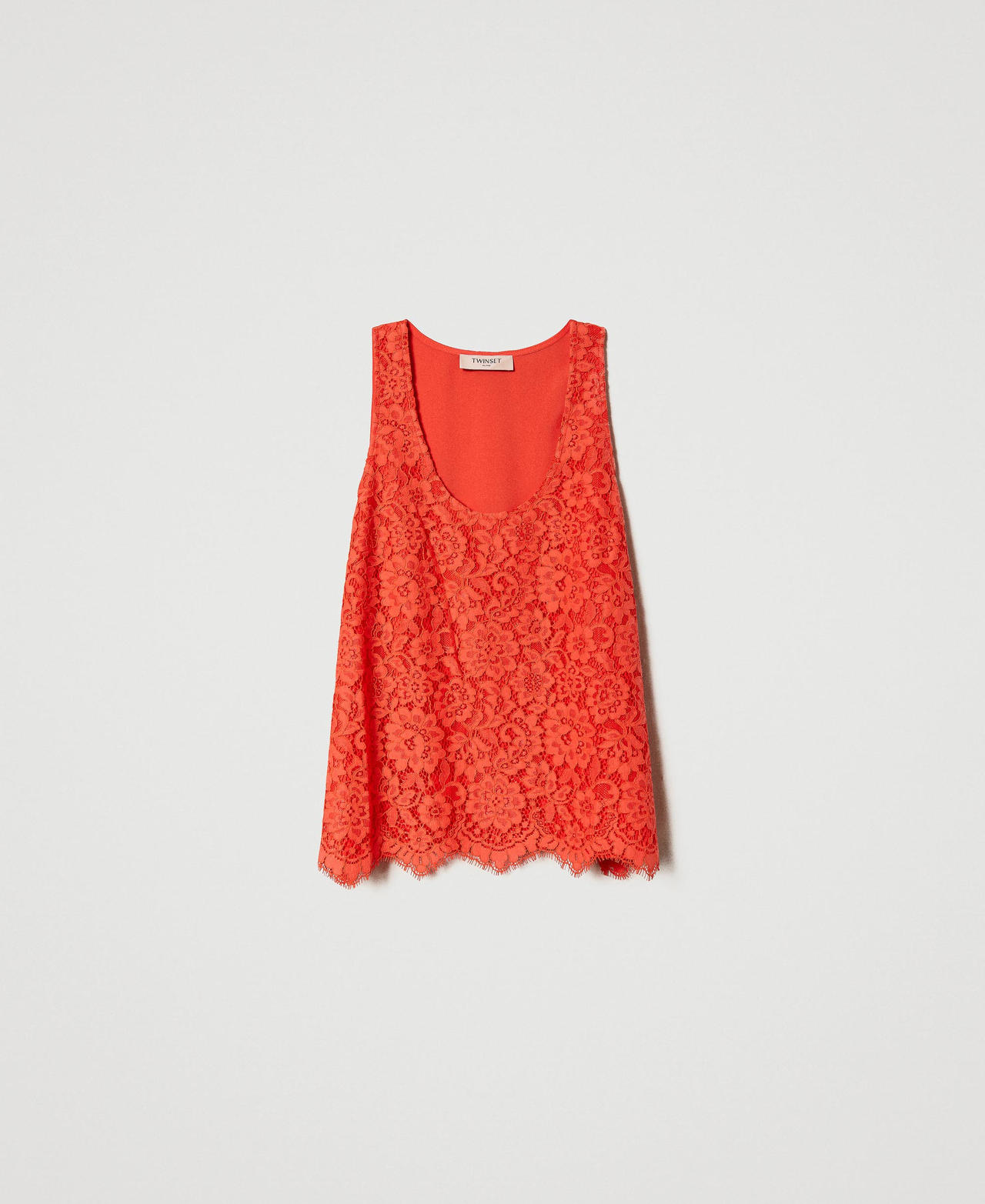 Top in pizzo macramè Rosa "Lip Gloss" Donna 231TT2202_00327_0S