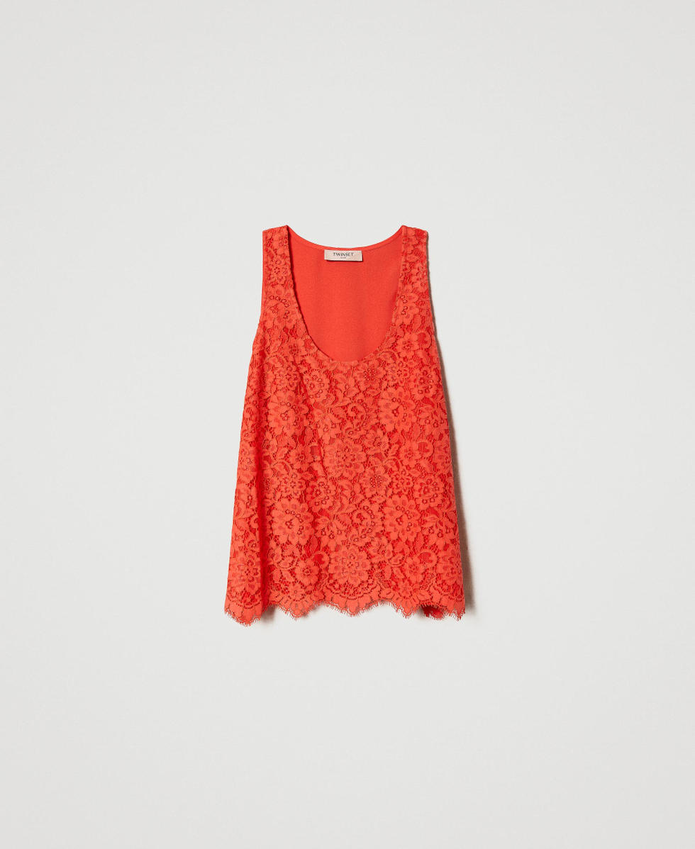 Macram&eacute; lace top