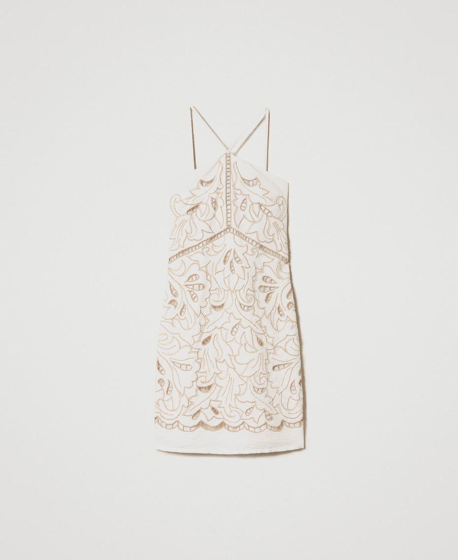 Vestido Drapeado Corto En Punto Lurex