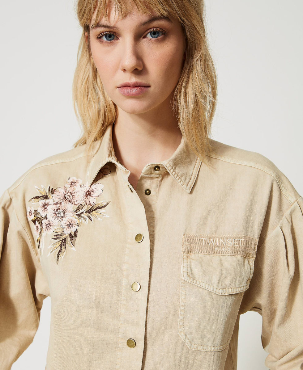 Linen blend gabardine jacket