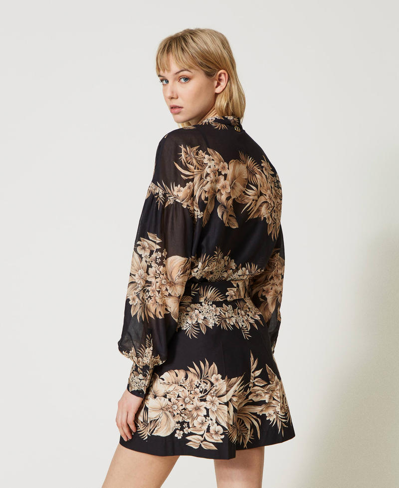 Chemise en mousseline imprimée