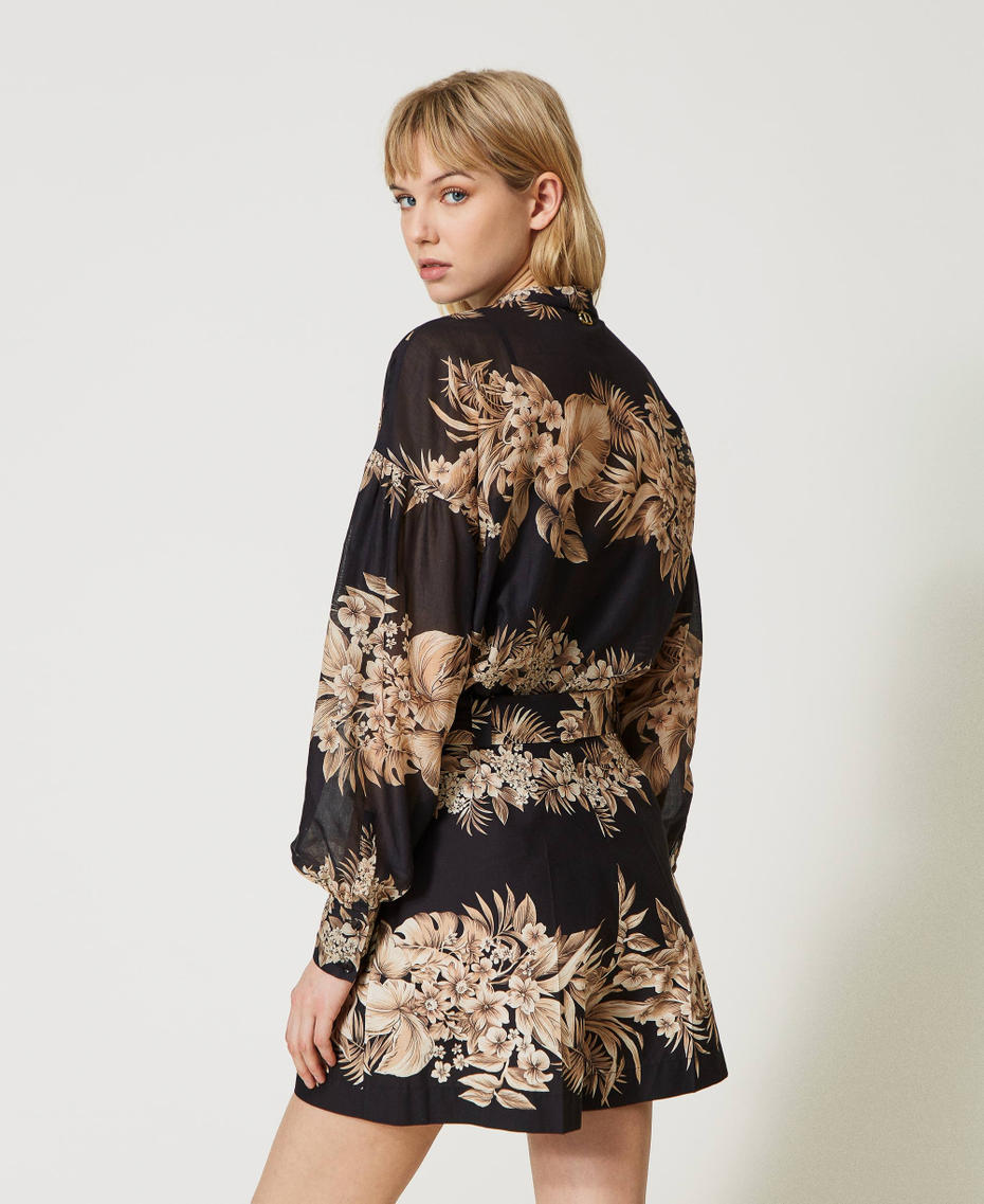 Chemise en mousseline imprimée