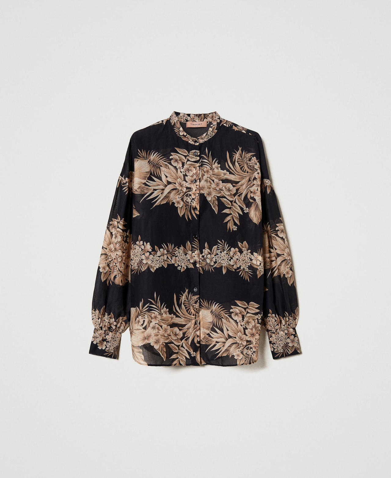 Chemise en mousseline imprimée