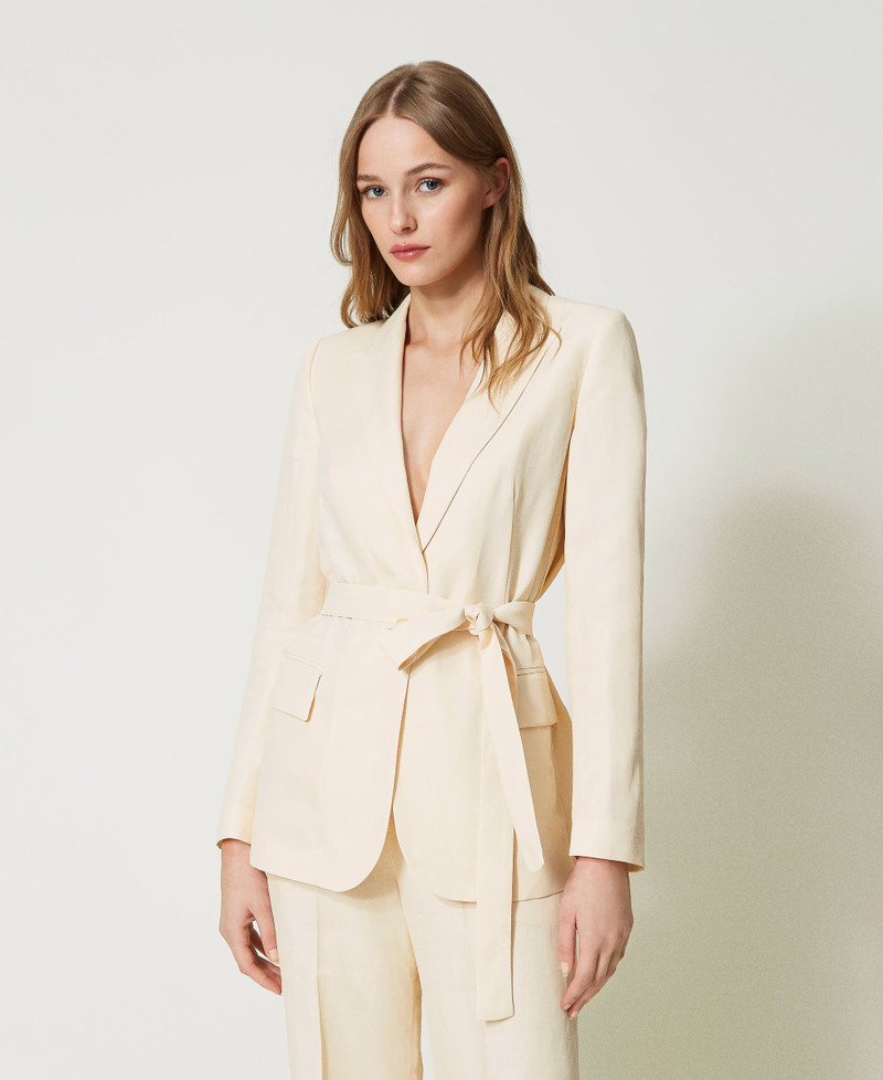 Allthemen Blazer da Uomo Slim Fit con Un Bottone Tinta Unita Giacca da