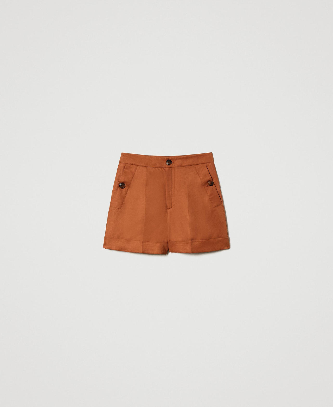 Short en lin mélangé
