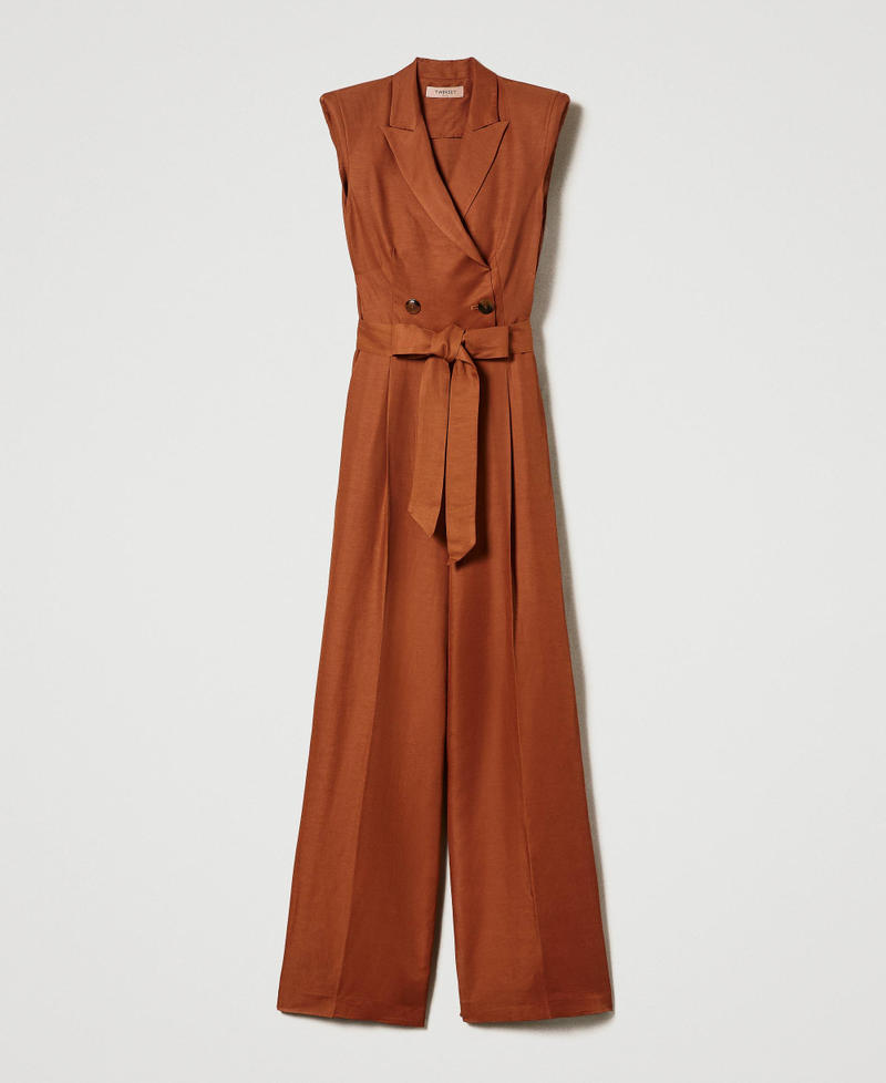 Mono largo de mezcla de lino