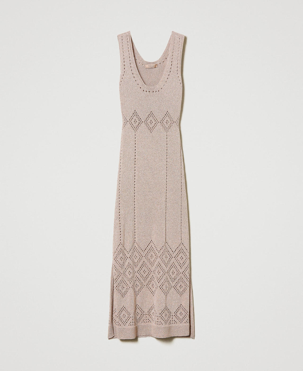 Dual use long lurex dress