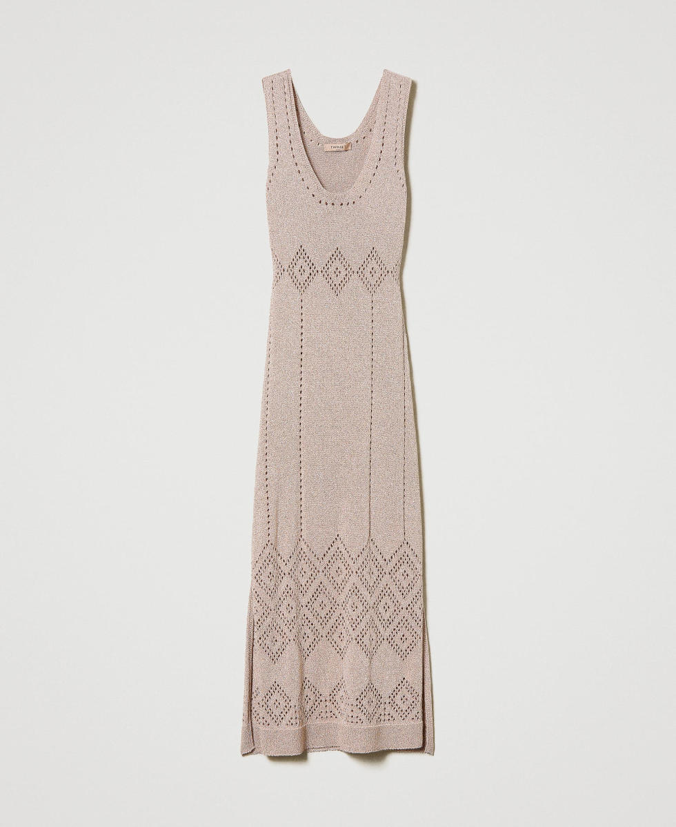 Robe longue double usage en fil lurex