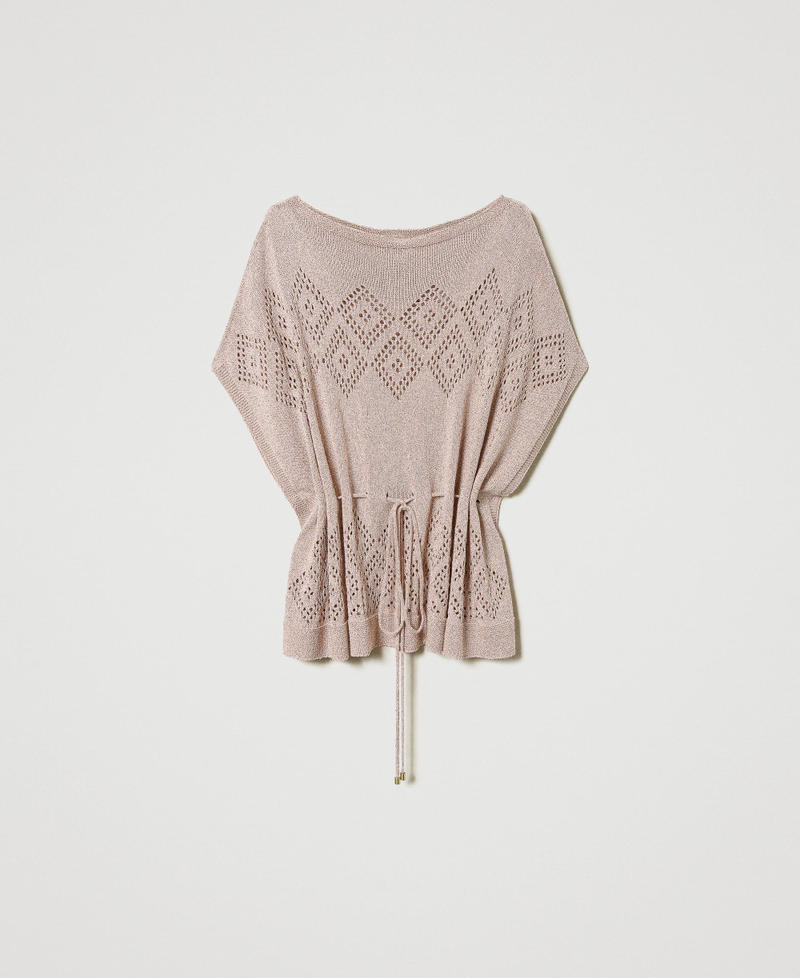 Lurex poncho jumper