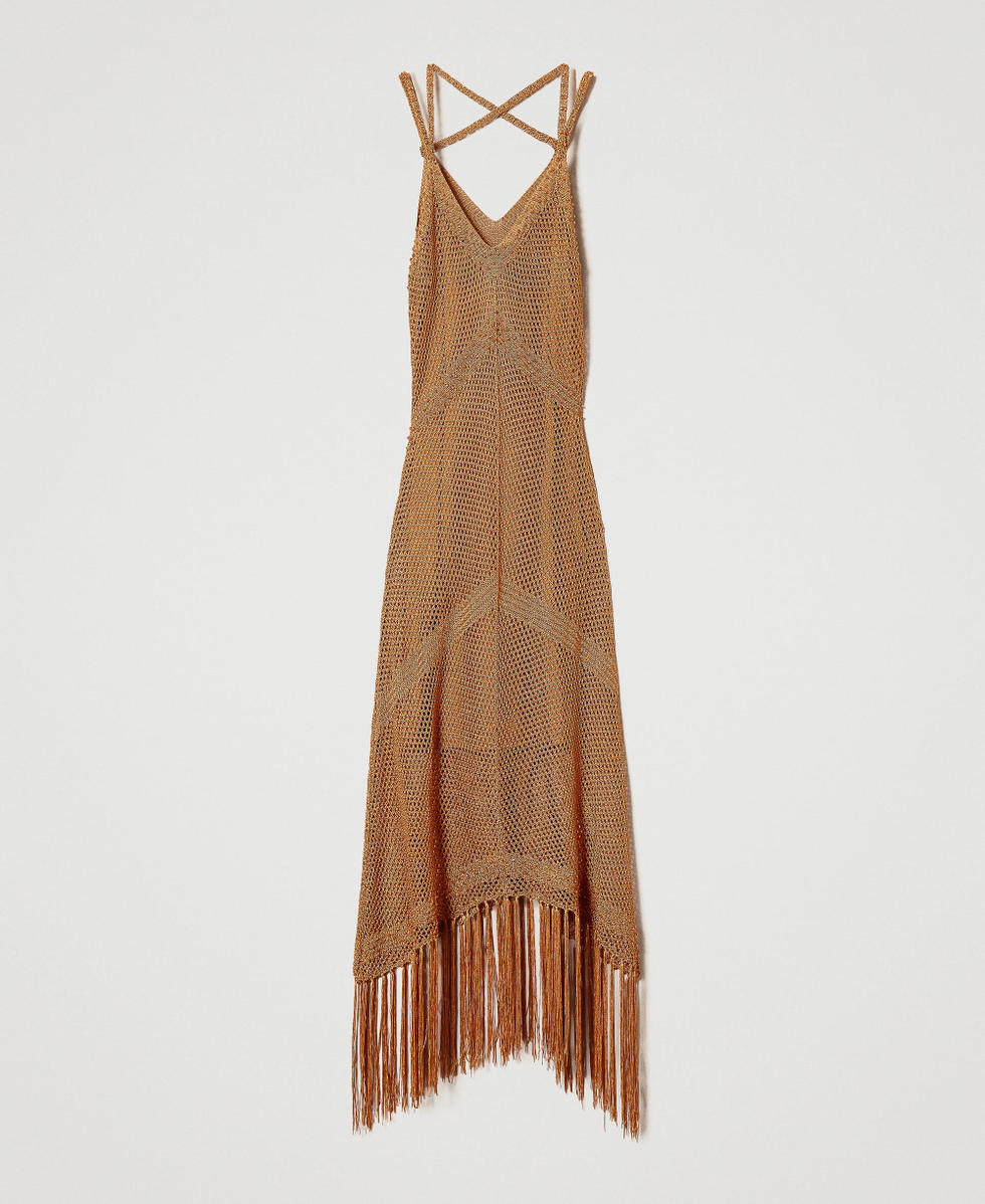 Mesh dress with beads deals