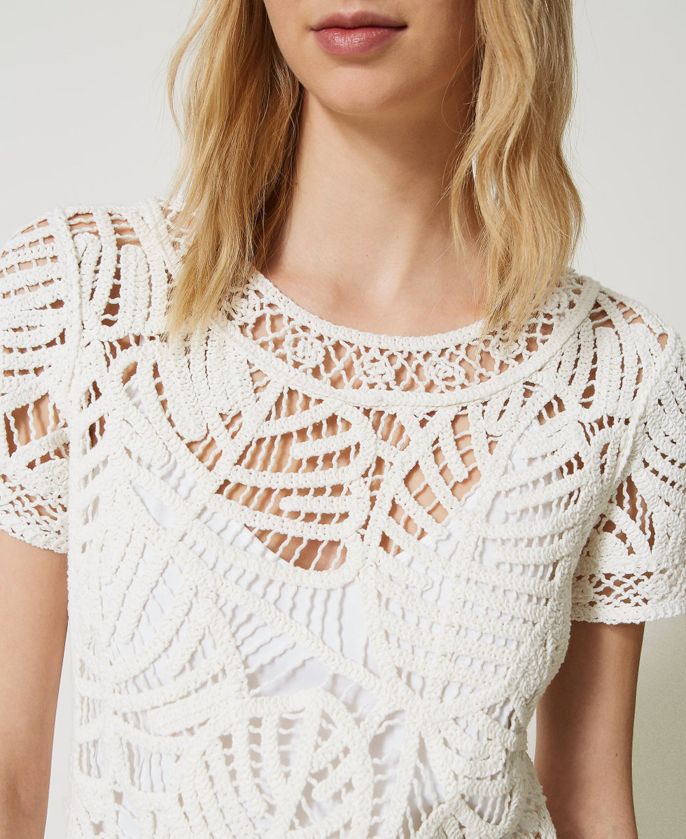 Vestito bianco uncinetto online
