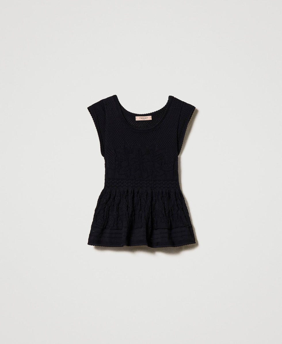 Knit godet top