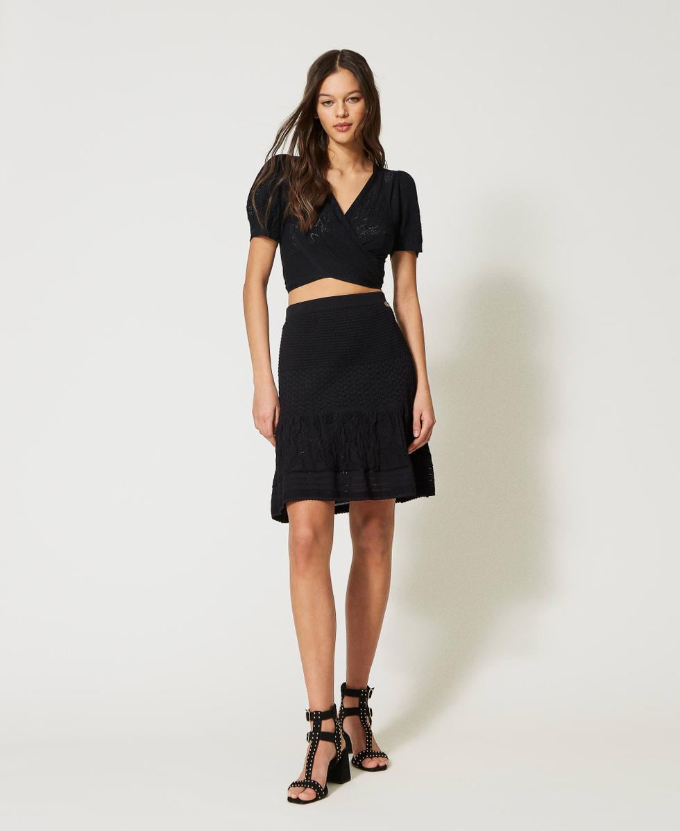 Knit godet skirt