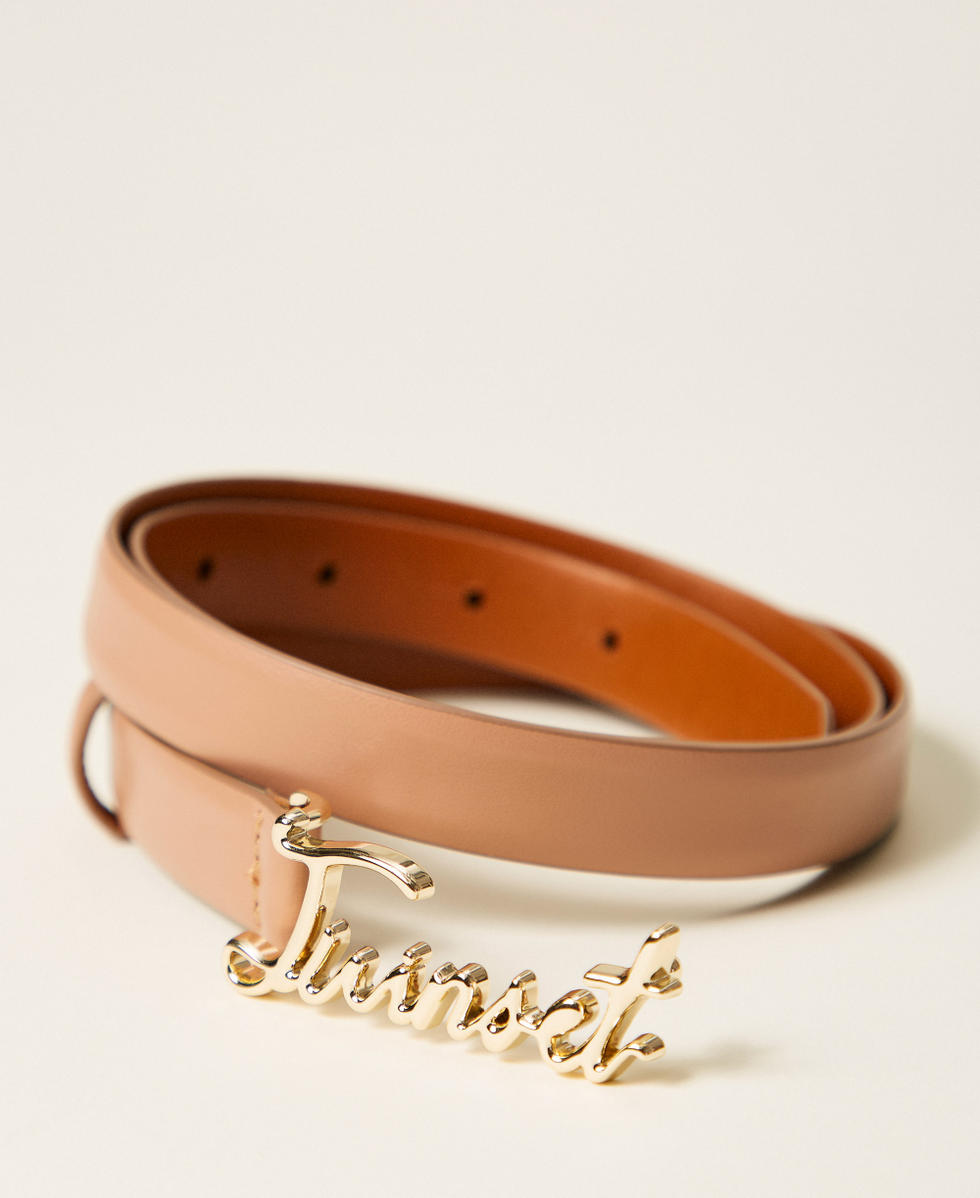 G&uuml;rtel mit Schnalle Nudebeige Frau 252TA408A_00846_02