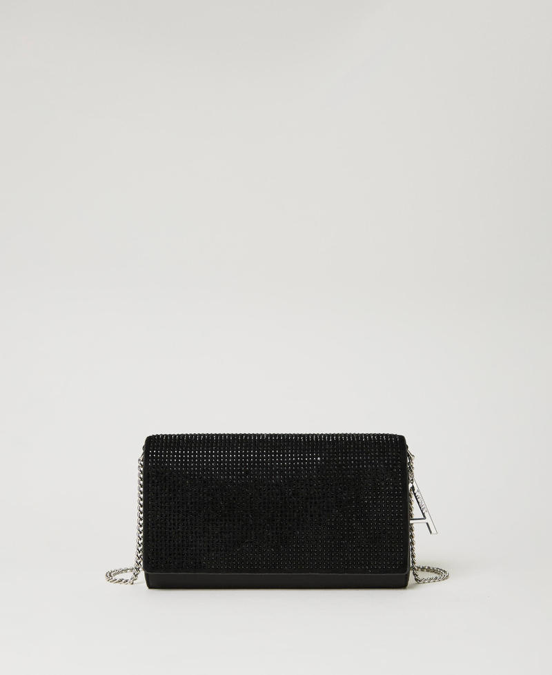 Borsa clutch con strass