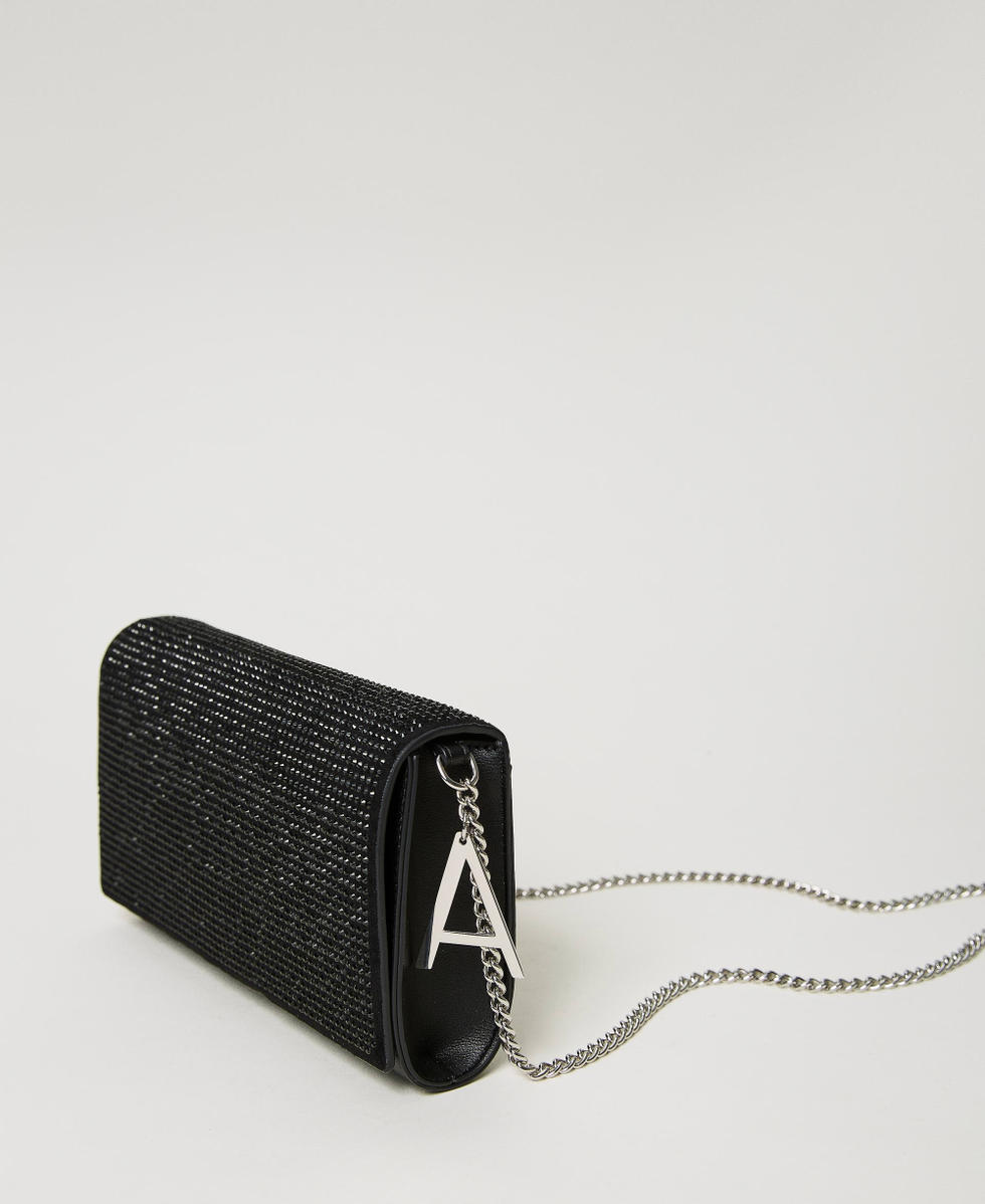 Ladies black clutch bag clearance