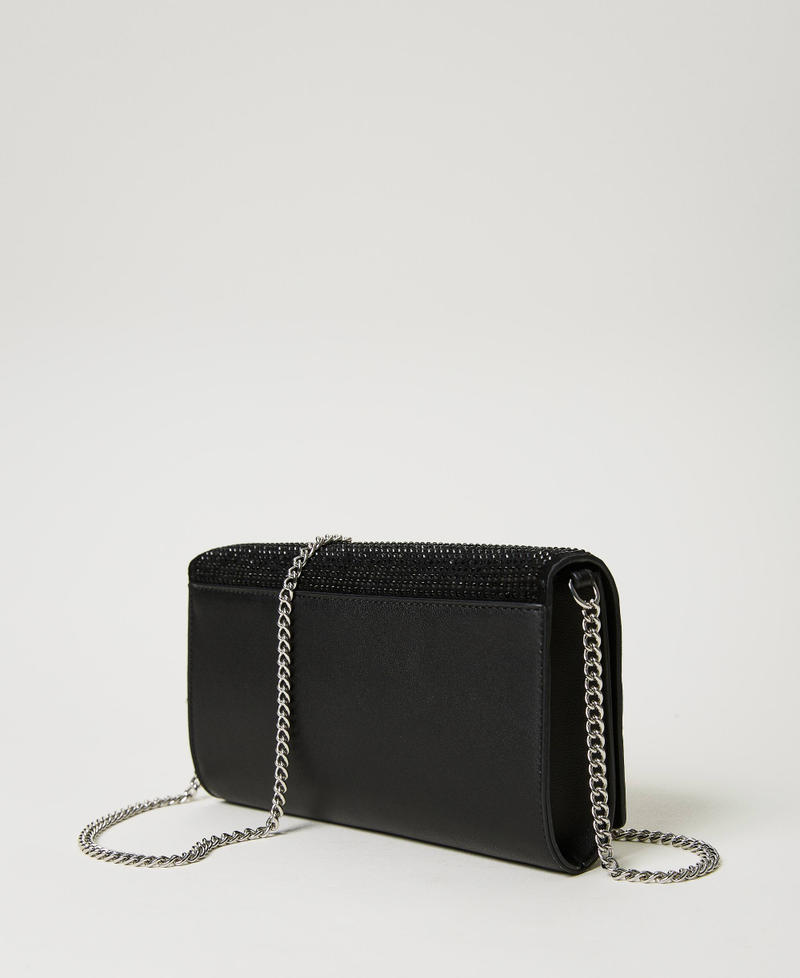 Borsa clutch con strass