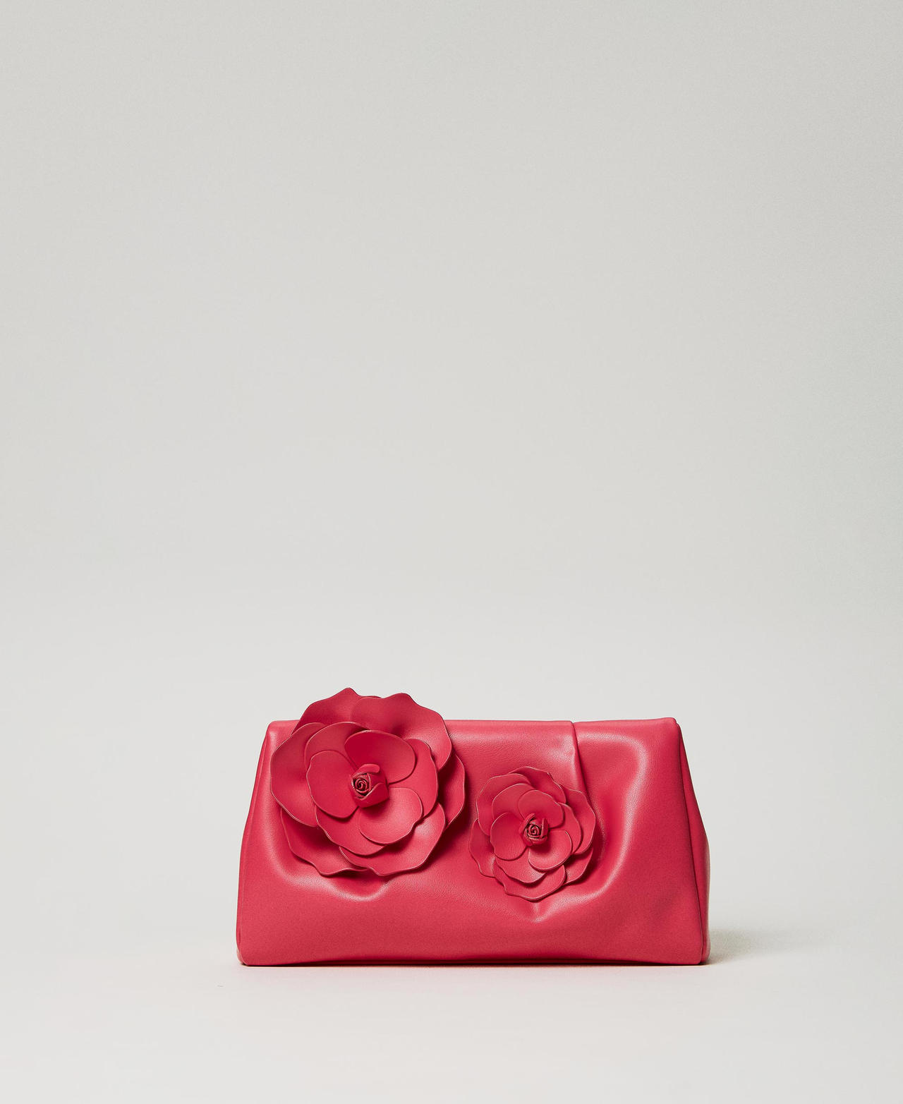 actitude by twinset borse - pochette con fiori, fuchsia dahlia, taglia unica donna