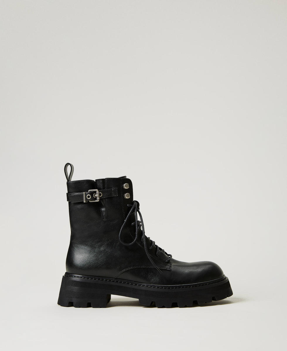 Anfibi con cinturino Donna Nero TWINSET Milano