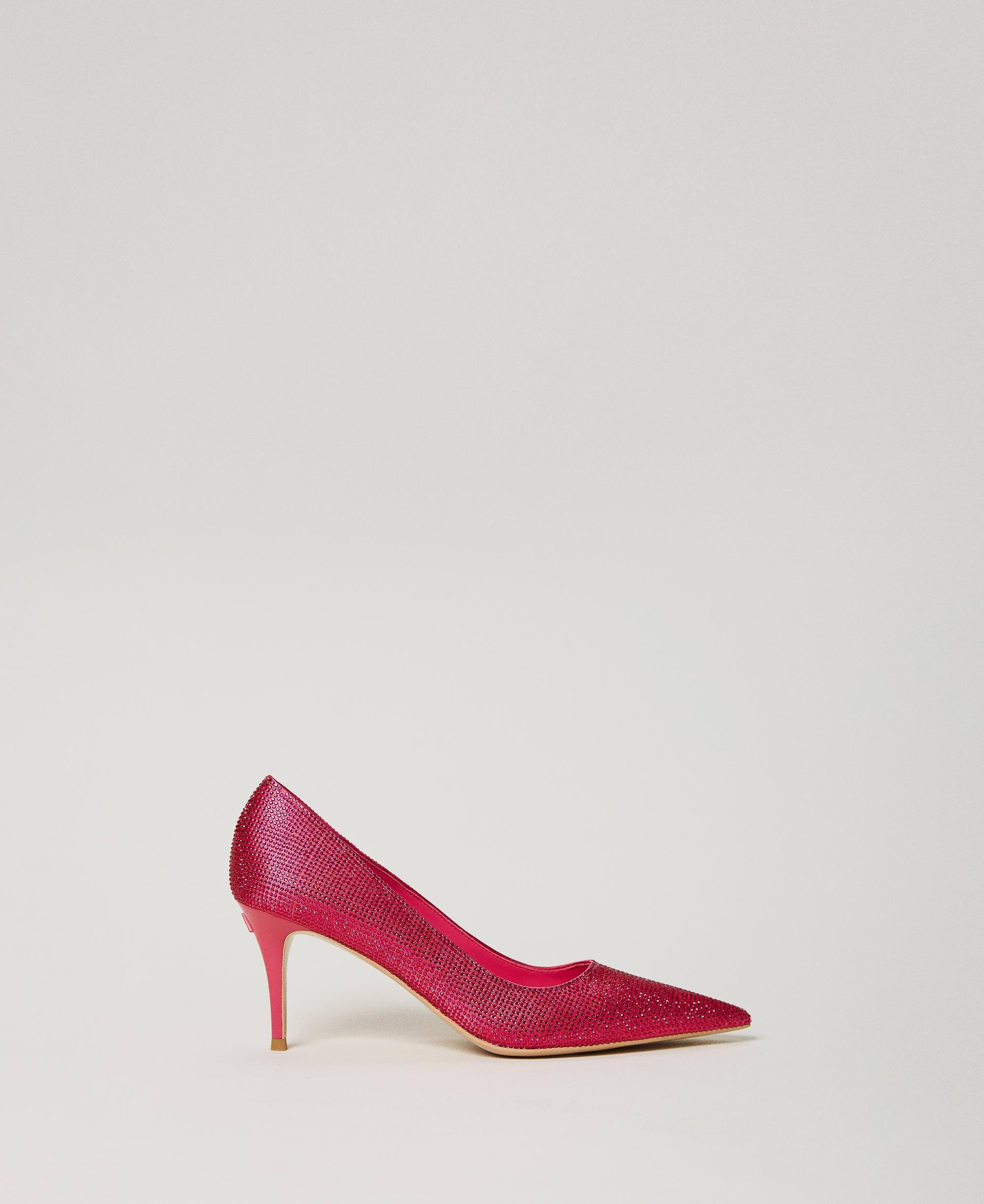 Full rhinestone court shoes