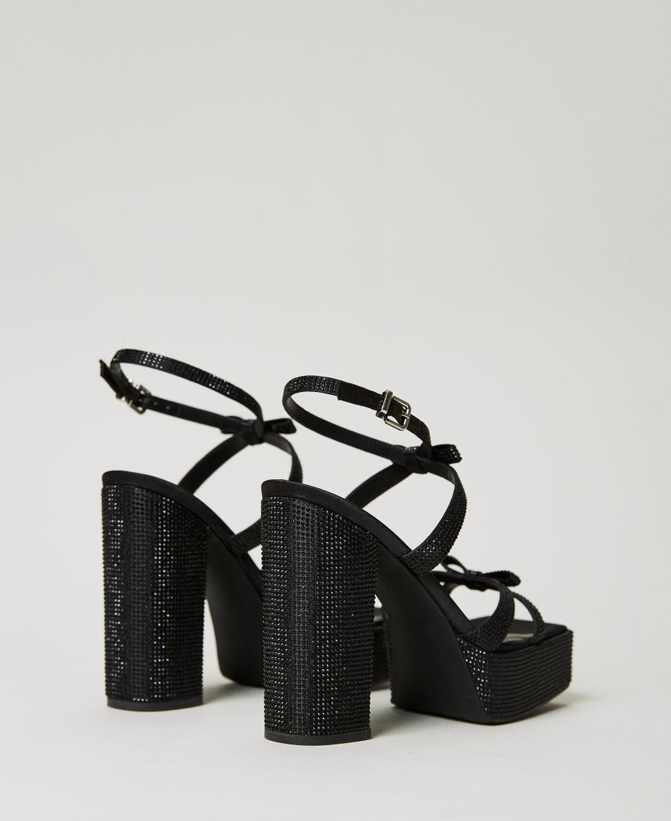 Full black sandals clearance