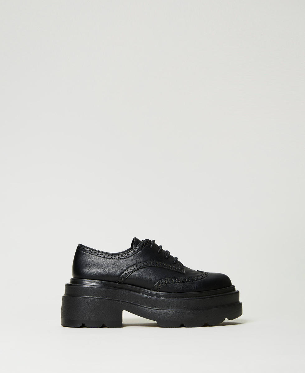 Tie up brogues Woman Black TWINSET Milano