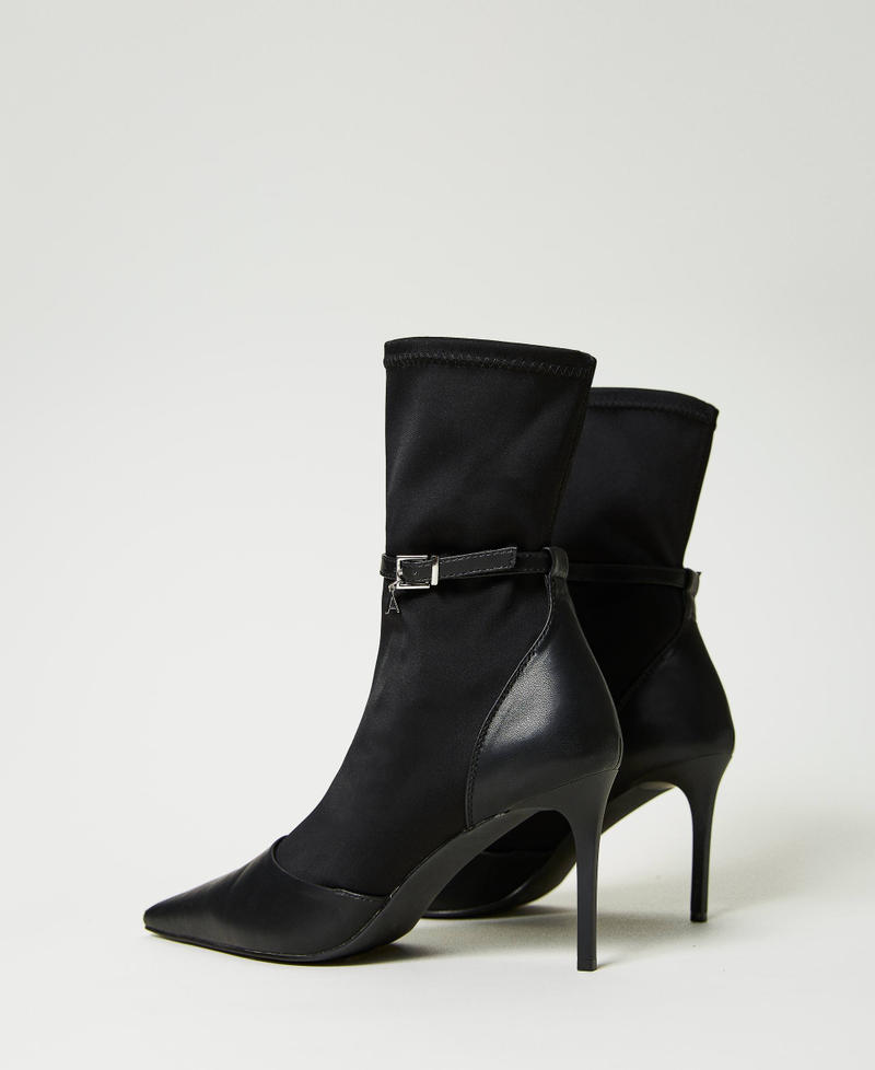 Sock boots with strap Black Woman 232ACT020_00006_03