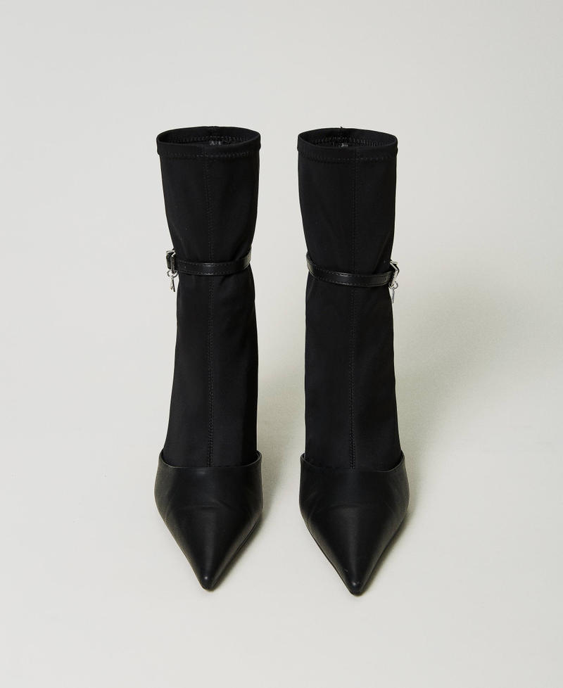 Sock boots with strap Black Woman 232ACT020_00006_04
